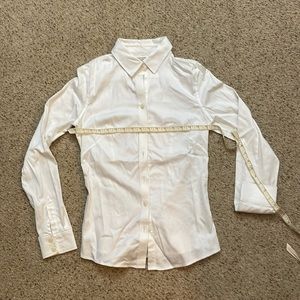 Banana republic non-iron fit it white dress shirt